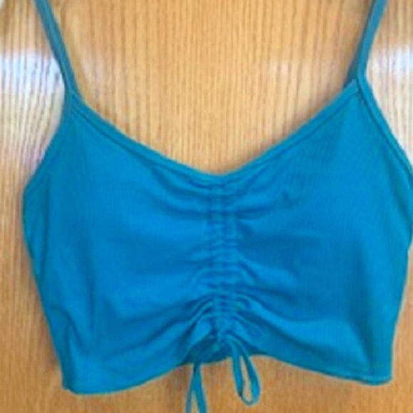 Swim by Shade Shore 2-Piece Bandeau Bikini SwimSuit Top Set Green Sz: M - Picture 4 of 6